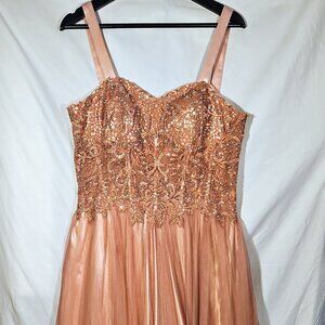 Dusty Pink Prom Dress – Size 19 (Blondie Nites)